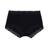 2x Jockey Parisienne Bamboo Full Brief Lace Womens Underwear Panties Black Dusk Bulk