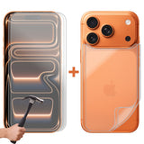 2 Set Tempered Glass Screen Protector for Apple iPhone 17 PRO Front and Film Back Bulk