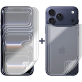 3 Set Soft PET Film Screen Protector for Apple iPhone 17 PRO MAX Front and Back Bulk