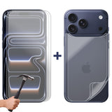 2 Set Tempered Glass Screen Protector for Apple iPhone 17 PRO MAX Front and Back Film Bulk