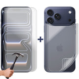 3 Set Tempered Glass Screen Protector for Apple iPhone 17 PRO MAX Front and Back Film Bulk