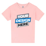 Personalised Printed Boys Girls Kids Custom T-Shirt Logo Text Printing Tee Pink
