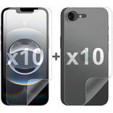 10 Set Soft PET Film Screen Protector Guard for Apple iPhone 17e Front and Back Bulk