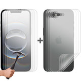 3 Set Tempered Glass Screen Protector for Apple iPhone 17e Front and Film Back Bulk
