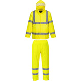 Portwest Hi-Vis Waterproof Windproof Reflective Rain Coat Jacket Pants Suit H440 H441
