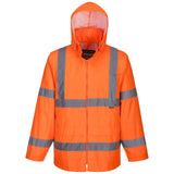 2x Portwest Hi Vis Orange Waterproof Windproof Vented Safety Rain Jacket Raincoat Bulk H440