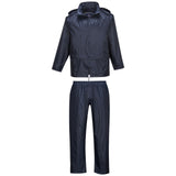 Portwest Classic PVC Coated Waterproof Vented Rain Suit Jacket Pants Raincoat Hooded L440