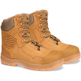 Portwest Composite Toe Leather Protective Shin Safety Side Zip Work Boots FD22 Wheat Brown