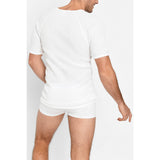 6 Pack Bonds Aircel Thermal Short Sleeve Tee Mens T-Shirt White Raglan Waffle Knit Bulk MVNK Undergarment