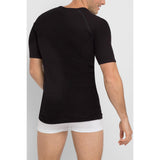 3 Pack Bonds Aircel Thermal Short Sleeve Tee Mens T-Shirt Black Raglan Waffle Knit Bulk Undergarment MVNK