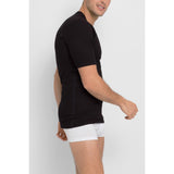 6 Pack Bonds Aircel Thermal Short Sleeve Tee Mens T-Shirt Black Raglan Waffle Knit Bulk Undergarment MVNK