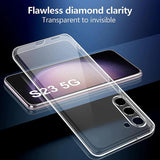 For Samsung Galaxy S26 Clear Back Case Cover and Soft Film Screen Protector