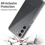 For Samsung Galaxy S26 Clear Back Case Cover and Tempered Glass Screen Protector