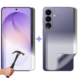 2 Set Tempered Glass Screen Protector for Samsung Galaxy S26+ PLUS Front and Back Soft Film Bulk
