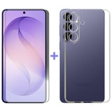 For Samsung Galaxy S26+ PLUS Clear Case Cover and Tempered Glass Screen Protector