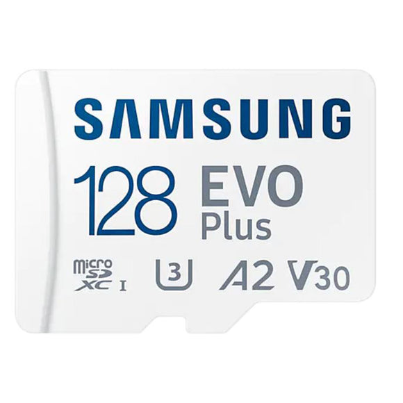 Samsung Evo Plus 128GB microSDXC 160MB/s V30 Memory Micro SD Card with Adapter