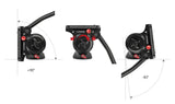 iFootage Komodo K5 Fluid Video Head for Camera Tripod Monopod Mount Holder IF-K5