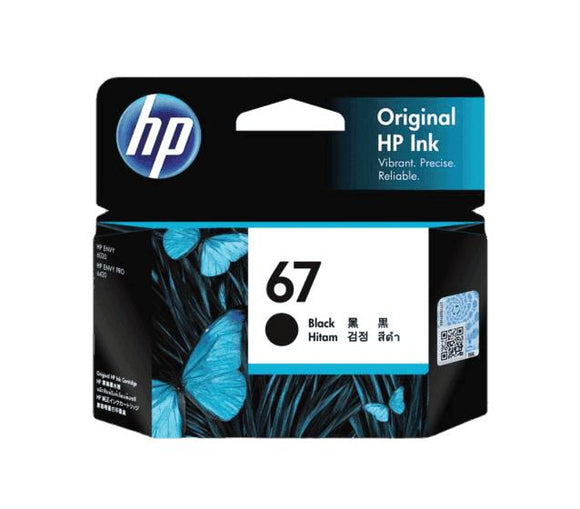 HP 67 Black Ink Cartridge Toner 3YM56AA Genuine Original