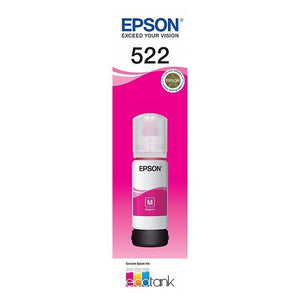 Epson T522 Magenta EcoTank 522 Ink Toner Bottle C13T00M392 Genuine Original