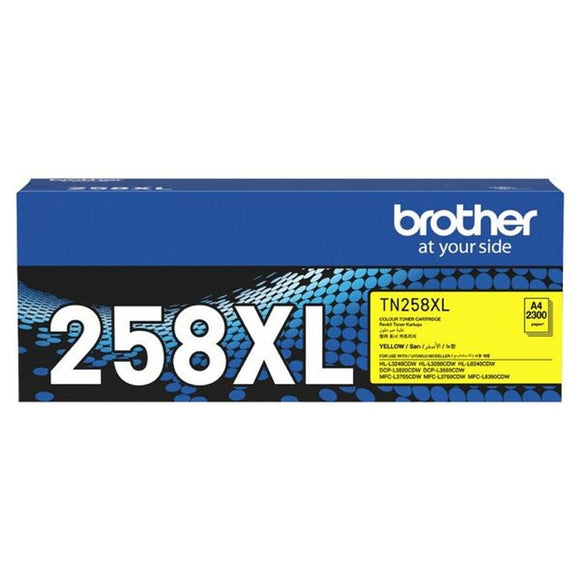 Brother TN258XL Yellow High Yield Ink Cartridge Toner TN-258XLY Genuine Original