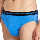 12 Pack Holeproof Men Cotton Brief Classic Underwear Black Blue Grey Bulk MYWE4A Attached Elastic