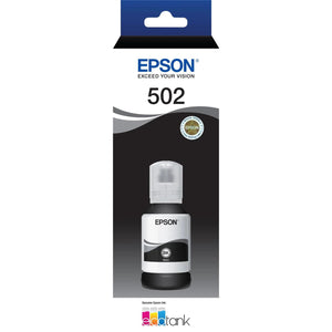 Epson T502 Black EcoTank 502 Ink Toner Bottle C13T03K192 Genuine Original