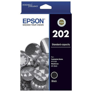 Epson 202 Black Ink Cartridge Toner C13T02N192 Genuine Original