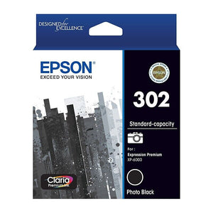 Epson 302 Photo Black Ink Cartridge Toner C13T01W192 Genuine Original