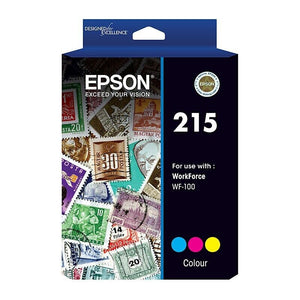 Epson 215 3 Colours Value Pack Pigment Ink Cartridge C13T216092 Genuine Original