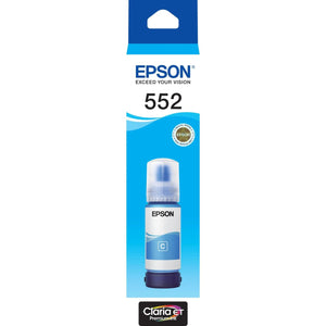 Epson T552 Cyan Claria EcoTank 552 Ink Bottle Toner C13T06W292 Genuine Original