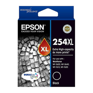 Epson 254XL Black Extra High Capacity Ink Cartridge Toner C13T254192 Genuine Original