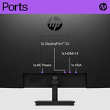 HP P27 G5 27" IPS 16:9 1920x1080 FHD Computer PC Monitor 64X69AA