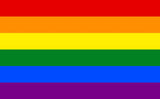 LGBTQ Colourful Rainbow Gay Pride Flag Long Sleeve Mens White T-Shirt Tee Top