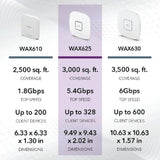 NETGEAR Insight Managed WiFi 6 AX5400 PoE Dual Band Access Point WAX625-100APS