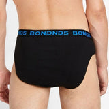 8 Pack Bonds Hipster Briefs Mens Plus Size Undies Underwear Black Bulk Comfy Cotton MVY94W