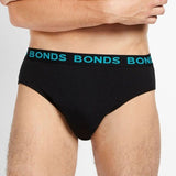 8 Pack Bonds Hipster Briefs Mens Plus Size Undies Underwear Black Bulk Comfy Cotton MVY94W