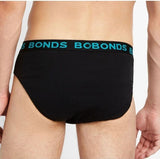 8 Pack Bonds Hipster Briefs Mens Plus Size Undies Underwear Black Bulk Comfy Cotton MVY94W