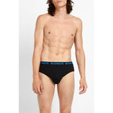 8 Pack Bonds Hipster Briefs Mens Plus Size Undies Underwear Black Bulk Comfy Cotton MVY94W