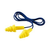 100 Pair Safetyware Reusable Corded Ear Plugs Noise Reduction Cancelling Work Sleeping Bulk HP-201 TPR DuraFit Yellow