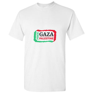 Free Gaza Palestine Political War Freedom Peace Mens White T Shirt Tee Tops
