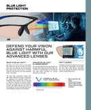Portwest Anti Blue Light Blocker Blocking Safety Glasses Computer Gaming Filter Work Protective Goggles Eyewear PS17BRR Eye Protection