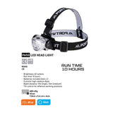 Portwest PA50 LED Head Light Torch Battery Headlight Headlamp Adjustable Tilt Control