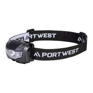 Portwest PA71 USB Rechargeable COB LED Head Torch Light Tilt Headlight Headlamp Super Bright 50m