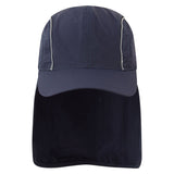 Portwest Breathable Sun Shield Cap Neck Protection UV Back Flap Reflective Wide Brim Hat Adjustable HA22 Visor Unisex for Beach Hiking Fishing