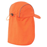 5 Pack Portwest Breathable Sun Shield Cap Reflective Safety Work Hat Neck Protection Shade Visor Orange Bulk