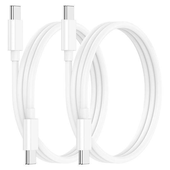 2 Pack 1m Fast PD Charger Data Transfer Sync Charging USB Type C to Type C Cable Cord Bulk