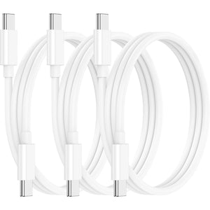 3 Pack 1m Fast PD Charger Data Transfer Sync Charging USB Type C to Type C Cable Cord Bulk