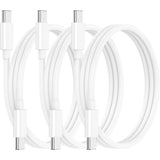 3 Pack 1m Fast PD Charger Data Transfer Sync Charging USB Type C to Type C Cable Cord Bulk