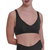 8 Pack Sloggi Zero Feel 2.0 Soft Bras Womens Crop Top Padded Black Bulk Invisible Comfort Wire Free Wireless