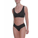 Sloggi Zero Feel 2.0 Soft Bra and Brief Women Ladies Underwear Panties Black Set